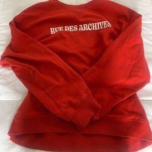 RED H&M CREWNECK